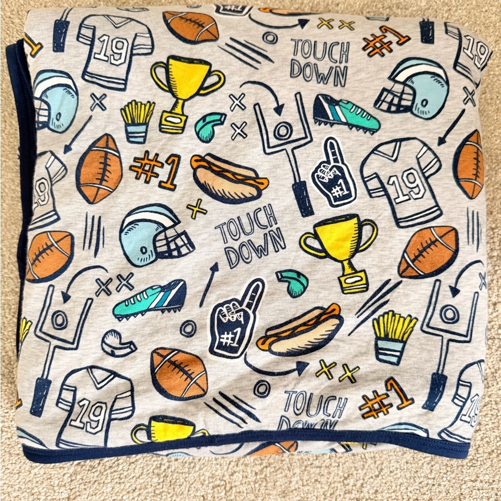 Little Sleepies Football Cloud Blanket